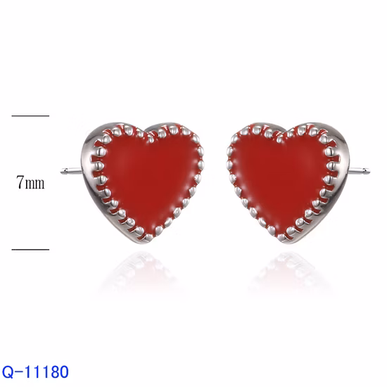 Boucles d'oreilles en forme de cœur en argent Sterling 925, nouveau Design, bijoux à la mode